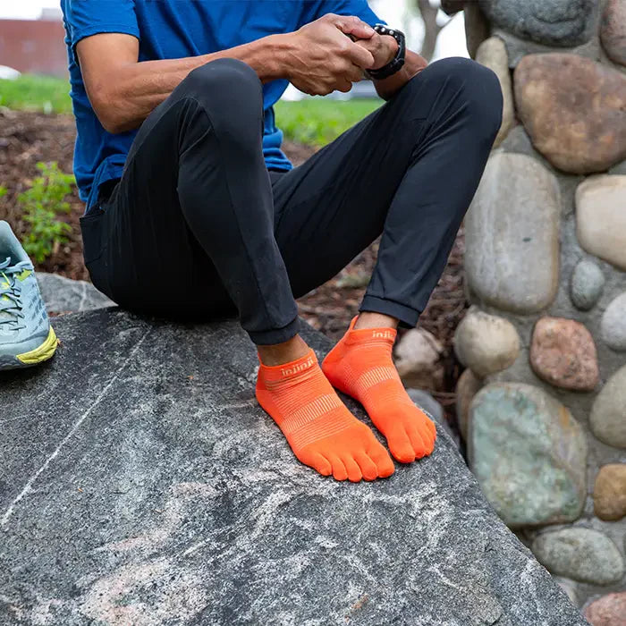 Injinji RUN Lightweight No Show - Flame
