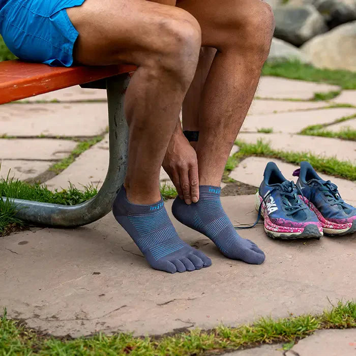 Injinji RUN Lightweight No Show - Carbon