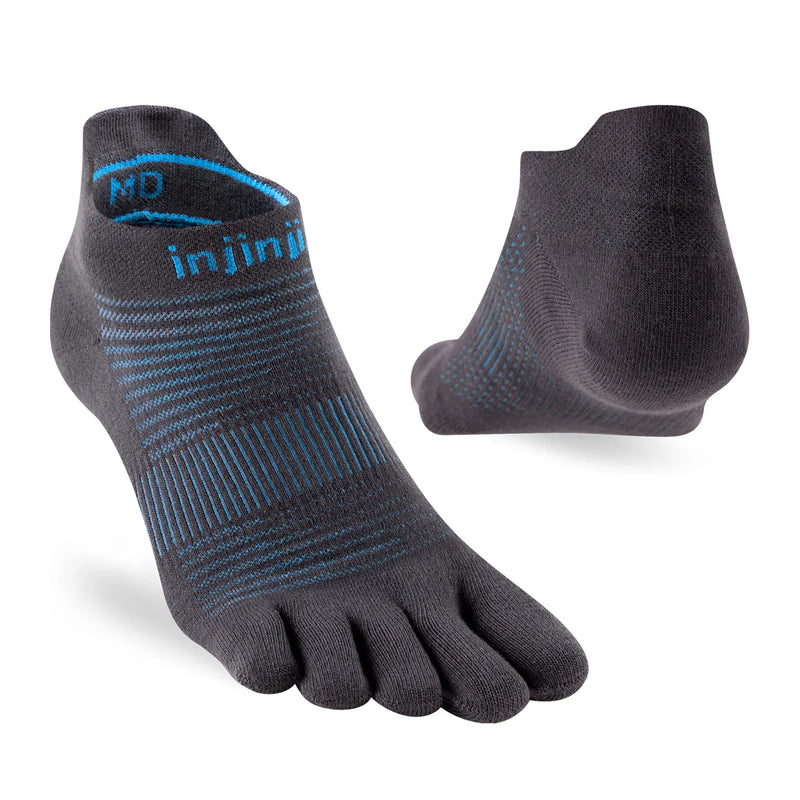Injinji RUN Lightweight No Show - Carbon