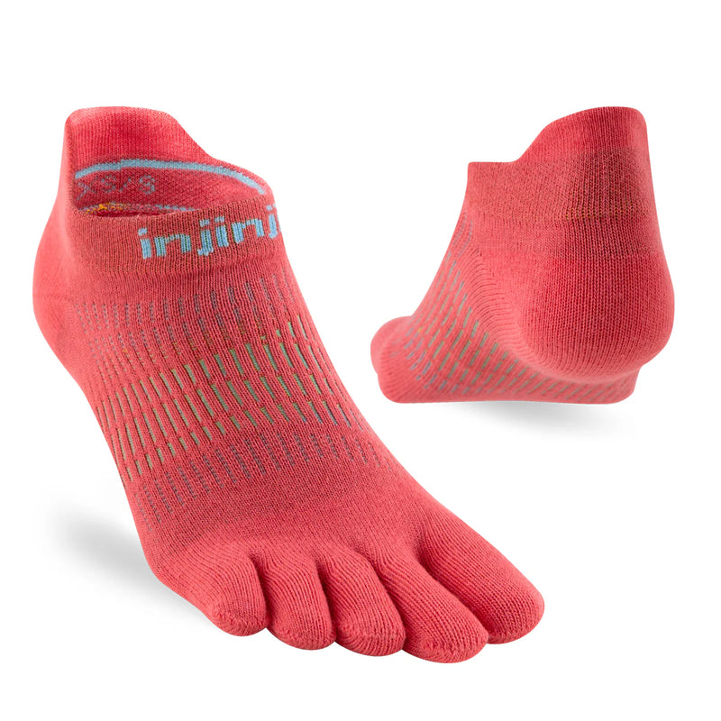 Injinji RUN Women’s Lightweight No Show - Coral