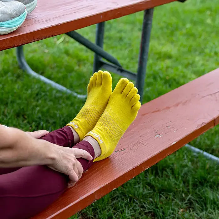 Injinji RUN Women’s Lightweight No Show - Lemon