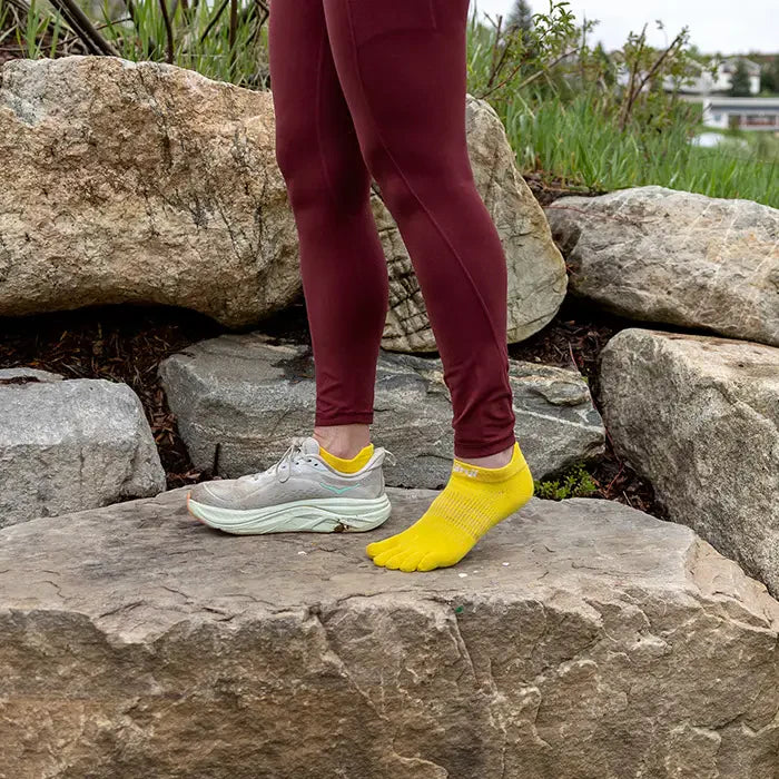 Injinji RUN Women’s Lightweight No Show - Lemon