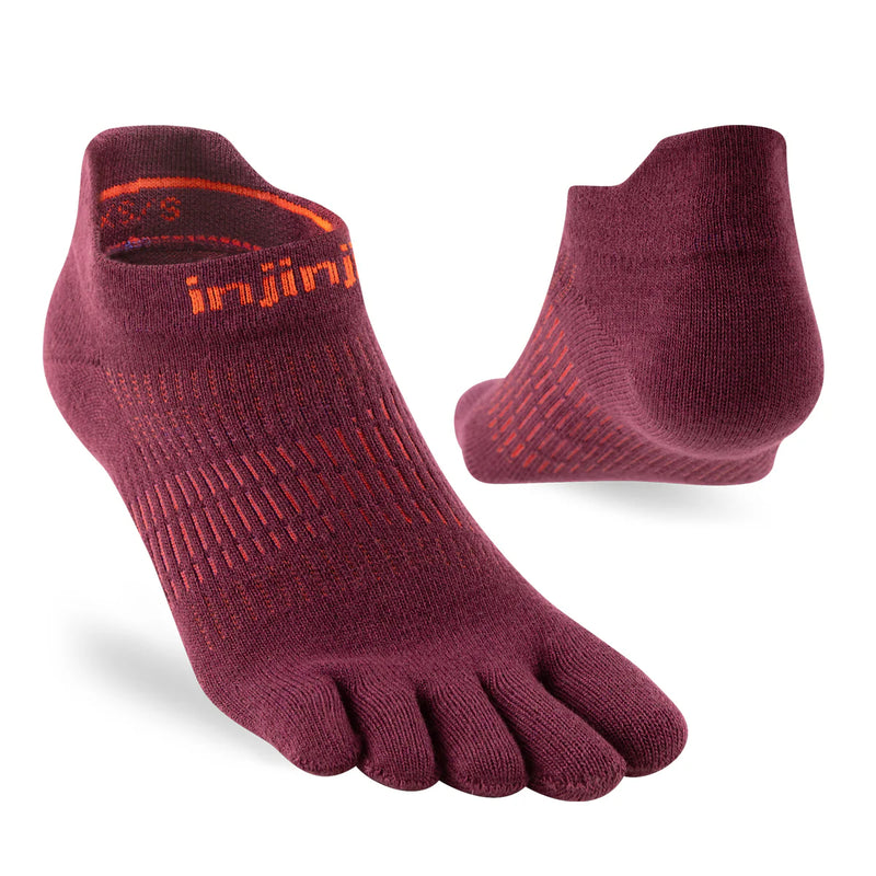 Injinji RUN Women’s Lightweight No Show - Mahogany