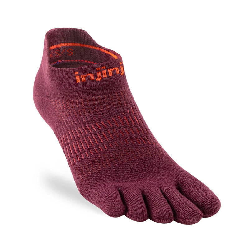 Injinji RUN Women’s Lightweight No Show - Mahogany