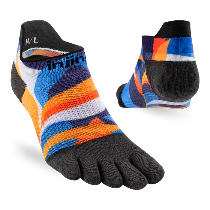 Injinji Spectrum Women's Run Lightweight No-Show (Botanic)