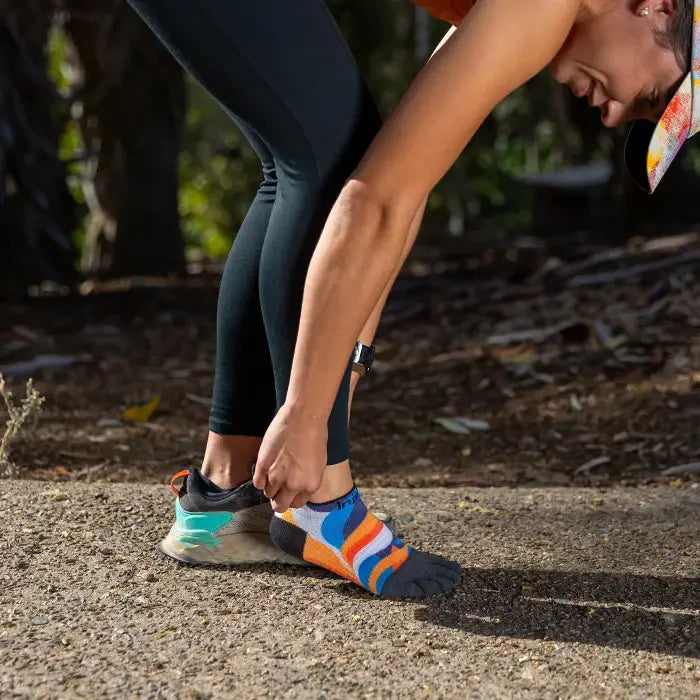 Injinji Spectrum Women's Run Lightweight No-Show (Botanic)