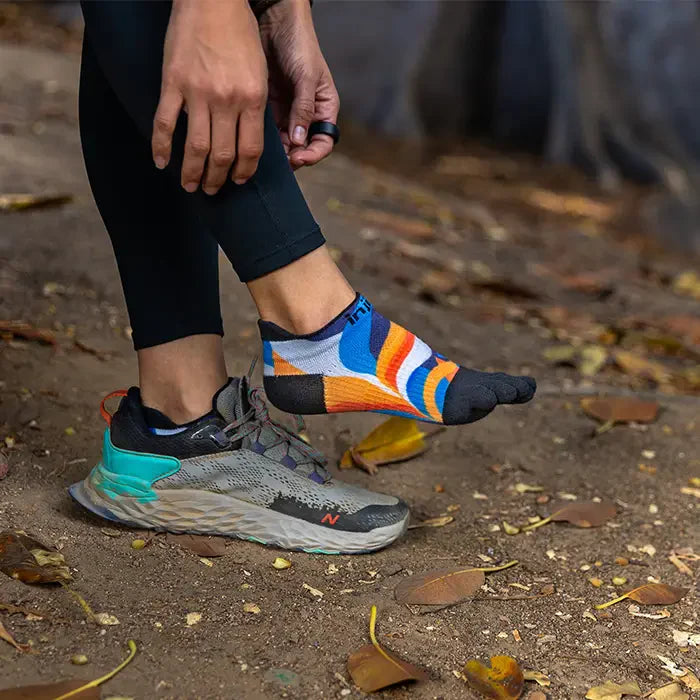 Injinji Spectrum Women's Run Lightweight No-Show (Botanic)