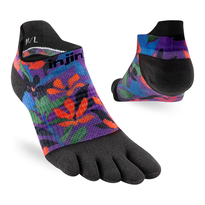 Injinji Spectrum Women's Run Lightweight No-Show (Tropical)