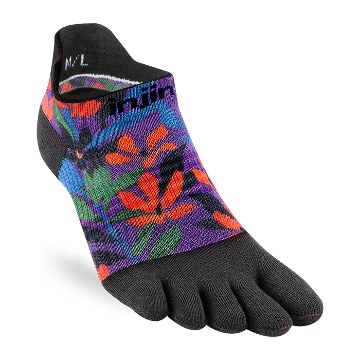 Injinji Spectrum Women's Run Lightweight No-Show (Tropical)