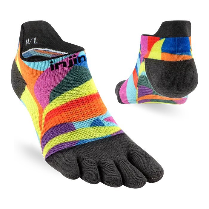 Injinji Spectrum Women's Run Lightweight No-Show (Verdue)