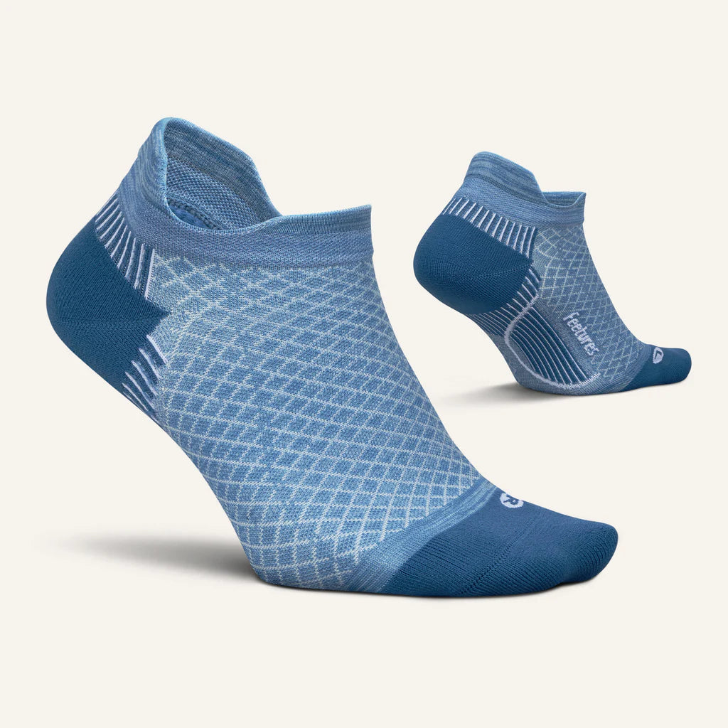 Feetures! Plantar Fasciitis Compression Sock - Light Cushion Tab (Chambray Sky)