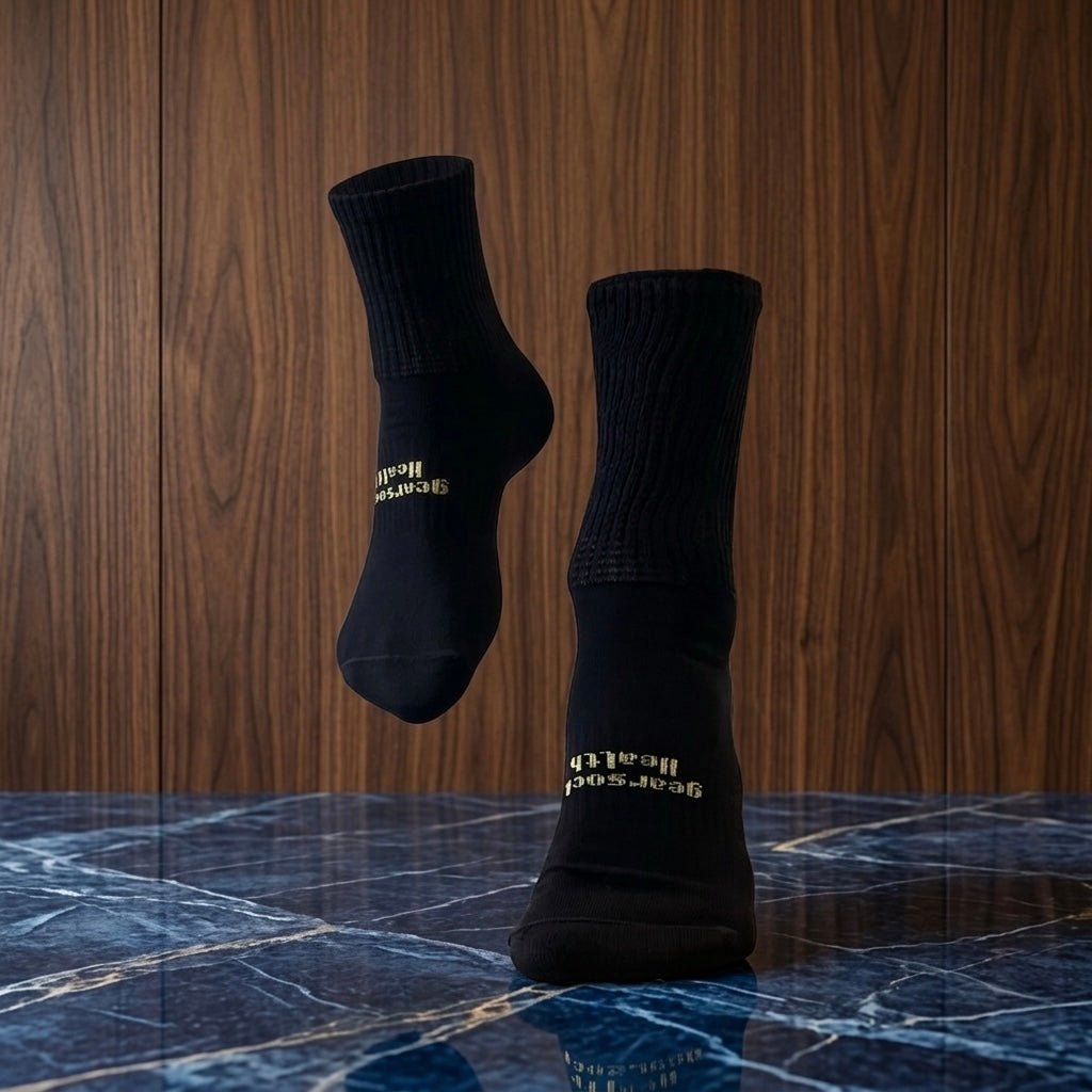 GearSocks: Health | Non-Tight Bamboo Comfort Socks - Crew