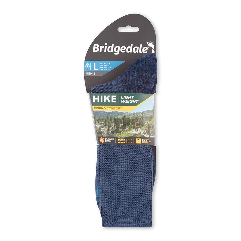 Bridgedale MERINO HIKE Comfort Socks (Lightweight Navy)