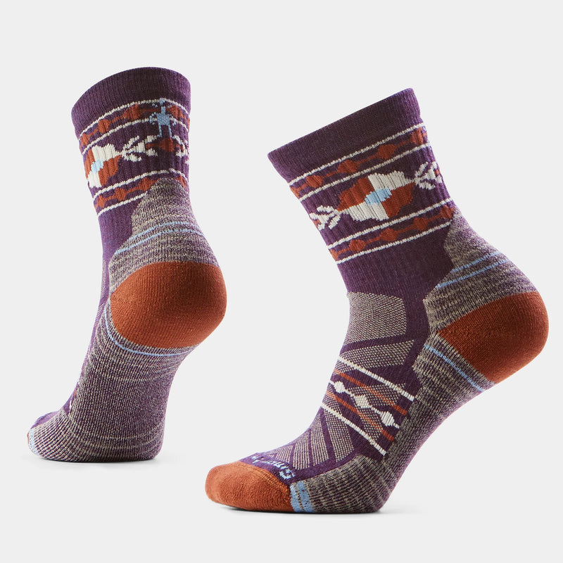 Smartwool Hike Women's Light Cushion Retro Mid Crew - Purple Iris