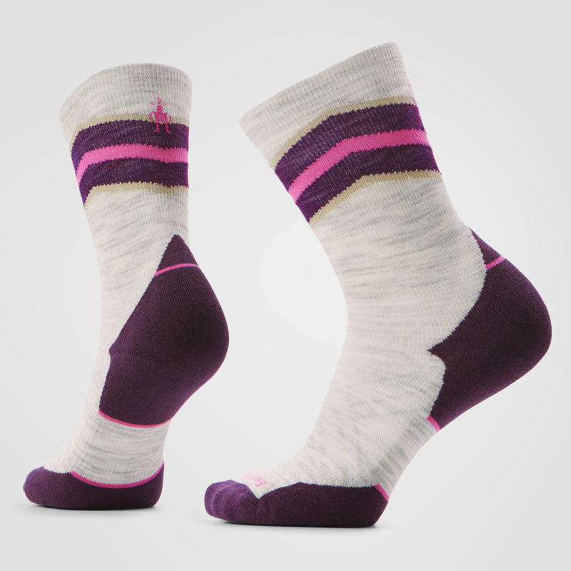 Smartwool Women's Run Targeted Cushion Mid Crew Socks - Ash