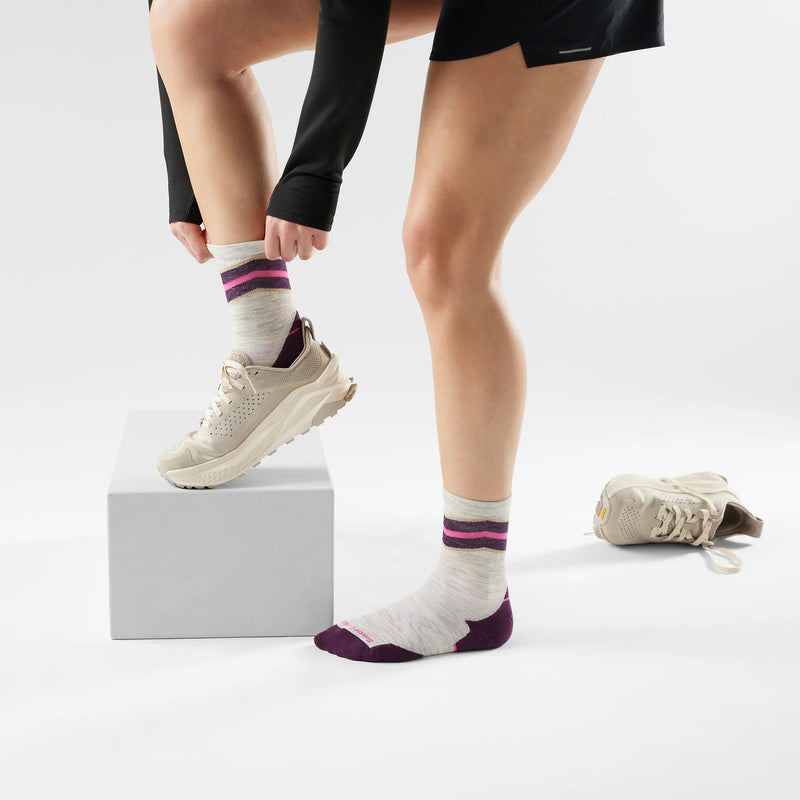 Smartwool Women's Run Targeted Cushion Mid Crew Socks - Ash