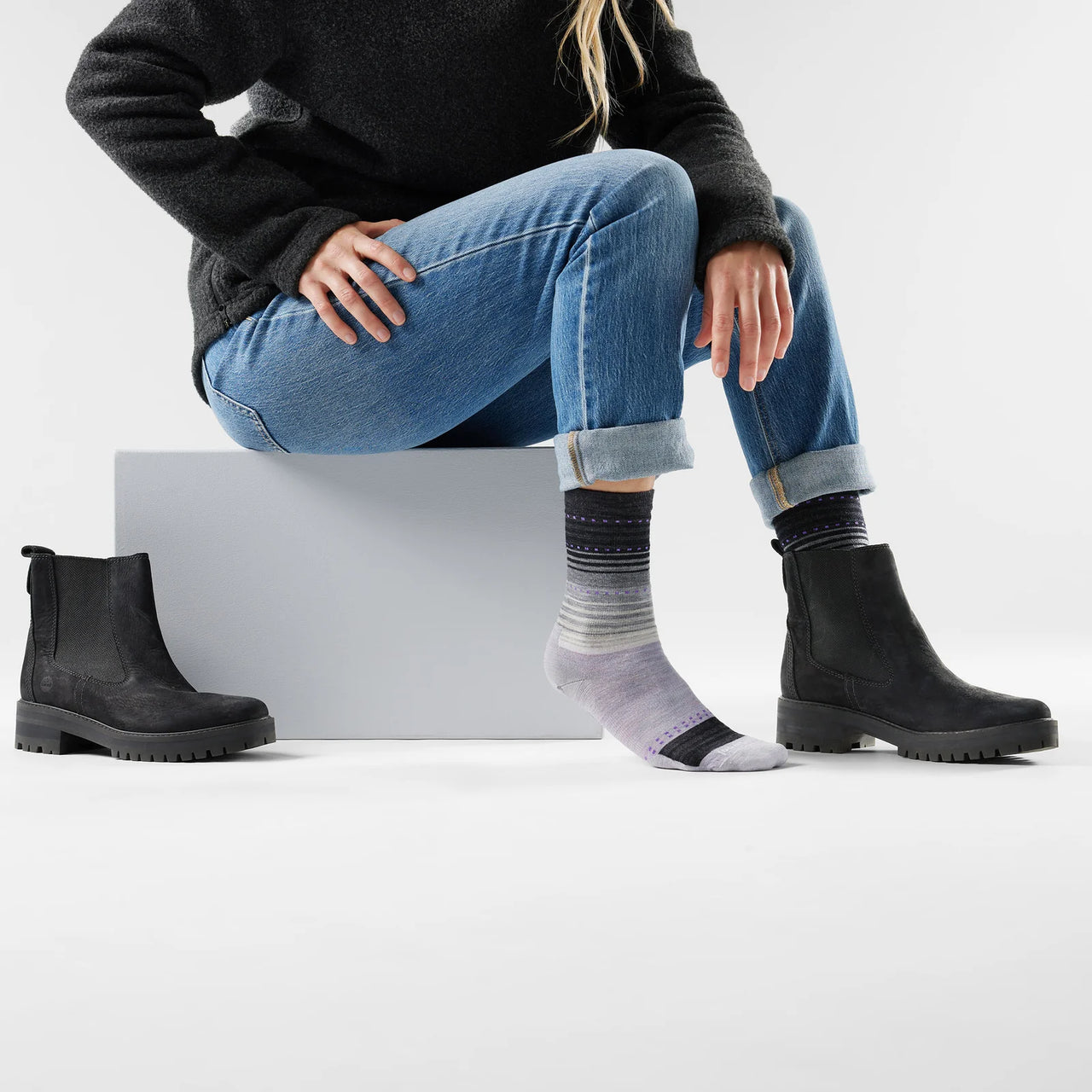 Smartwool Women's Everyday Stitch Stripe Crew Socks