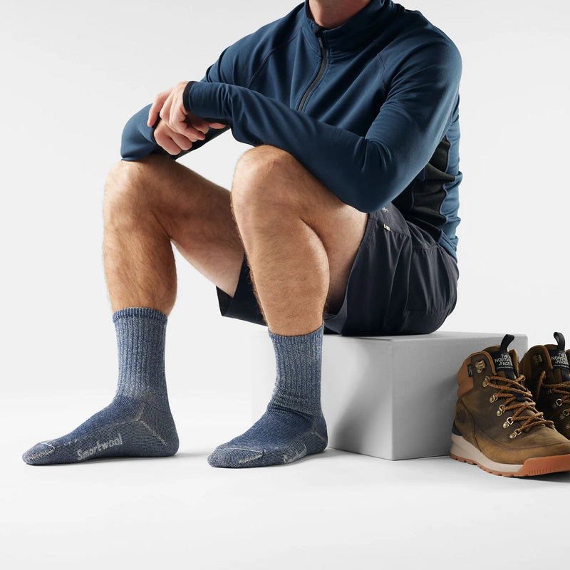 Smartwool Hike Classic Light Cushion Crew Socks - Alpine Blue