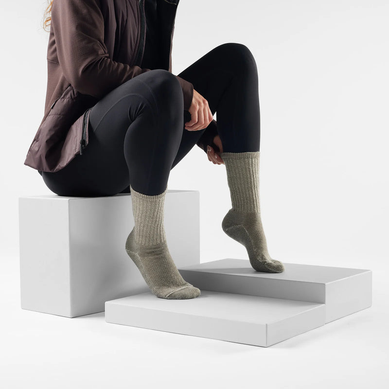 Smartwool Hike Classic Light Cushion Crew Socks - Taupe