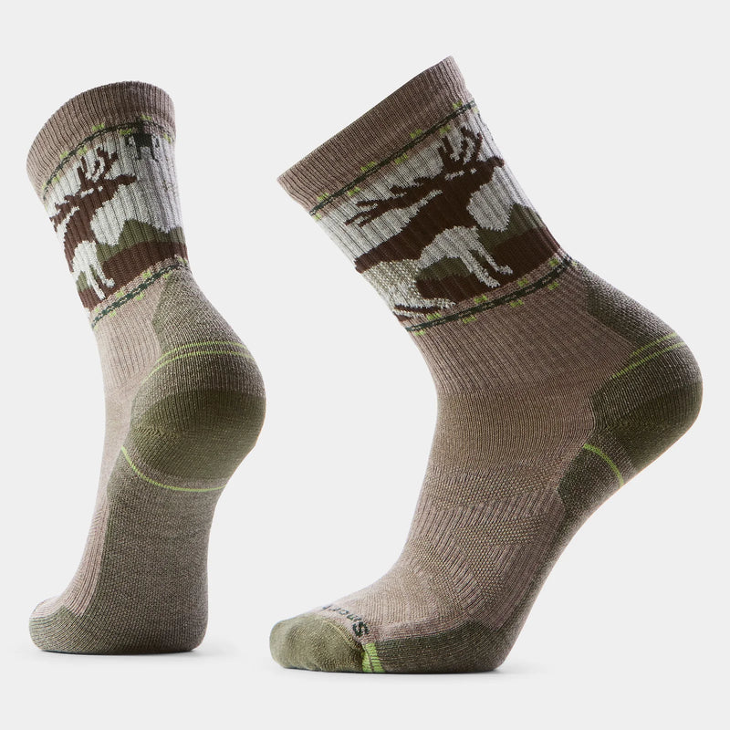 Smartwool Hike Light Cushion Mountain Moose Crew Socks