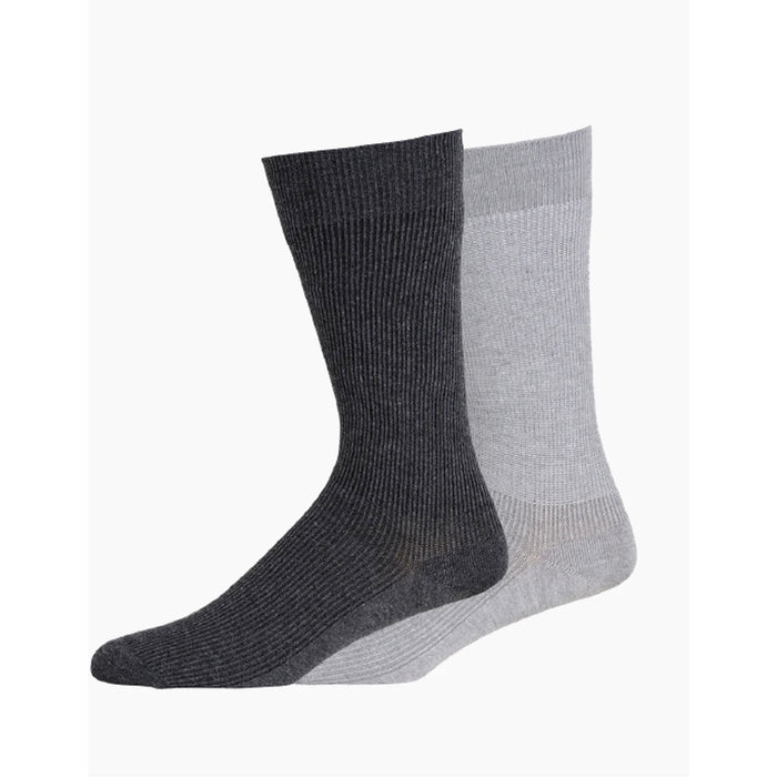 Pussyfoot Ribbed Everyday Crew 2 Pack - Charcoal/Grey