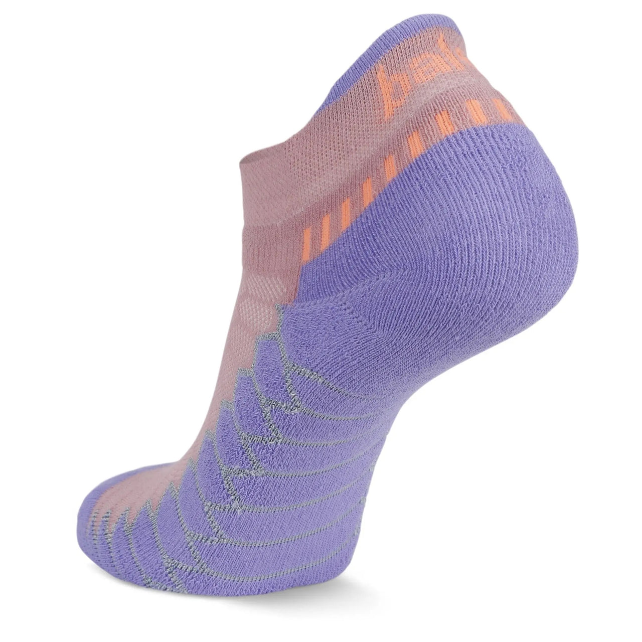 Balega Silver No Show Socks - Dusty Pink/Purple