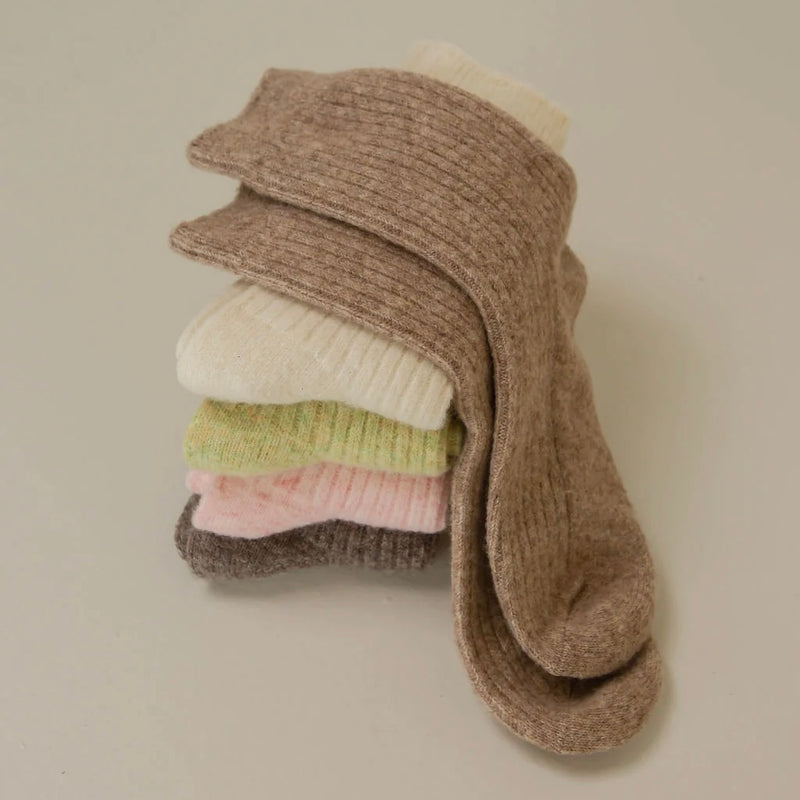 ‘The Hug’ Cashmere Comfort Socks - Moss