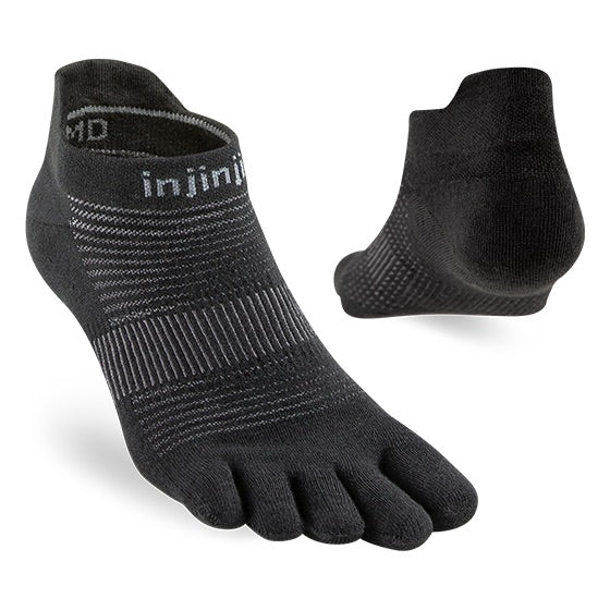 Injinji RUN Original Weight No Show - Black
