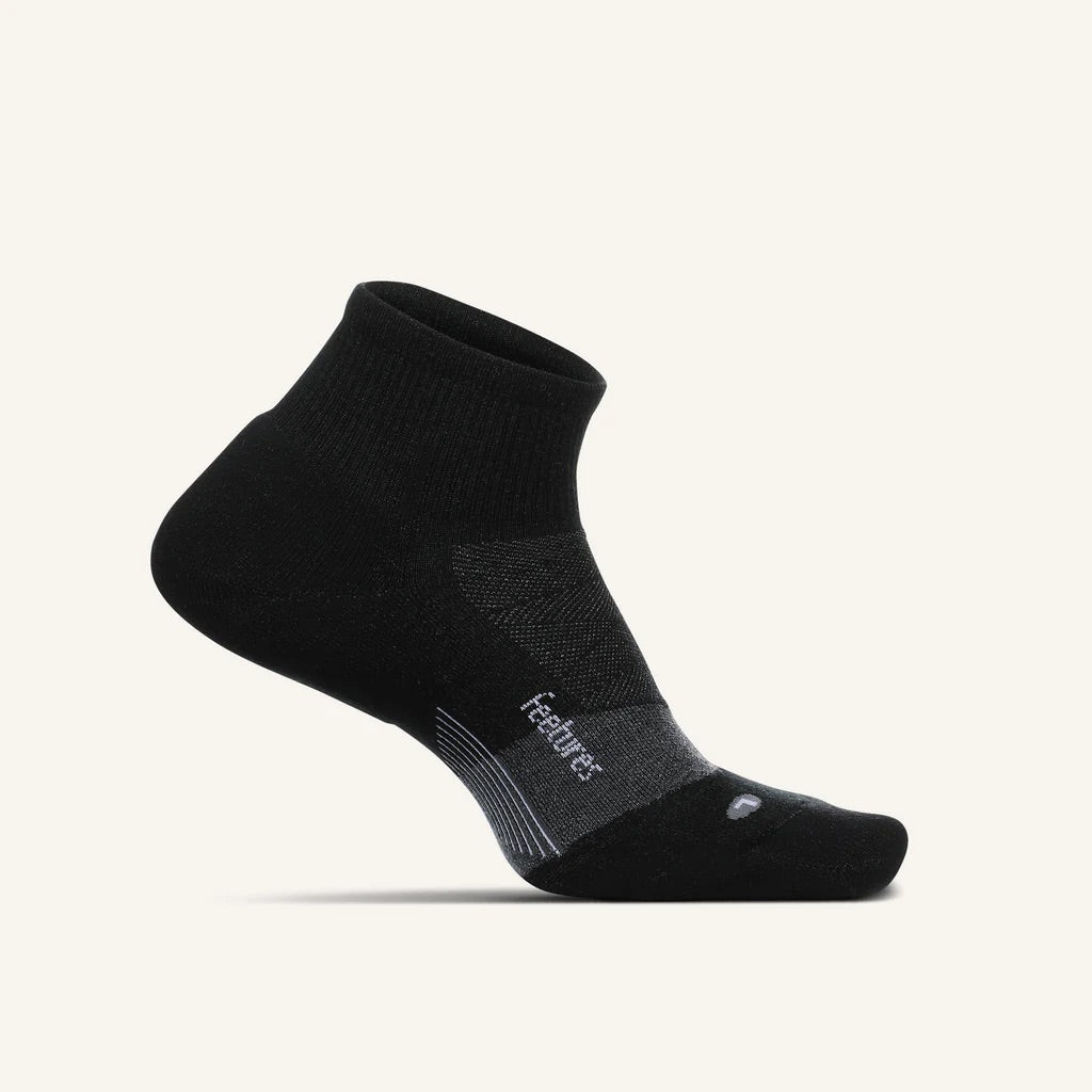 Feetures! Merino 10 Cushion QTR - Charcoal