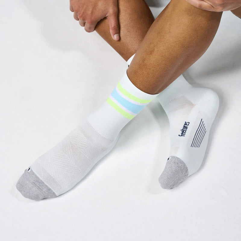 Feetures! ELITE Light Cushion Mini Crew - Mint Bounce