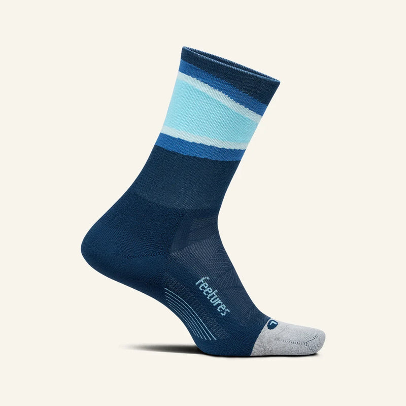 Feetures! ELITE Light Cushion Mini Crew - Blue Bounce