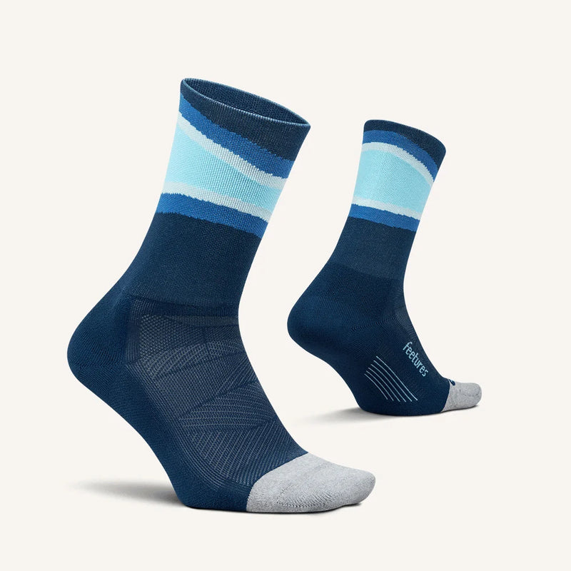 Feetures! ELITE Light Cushion Mini Crew - Blue Bounce