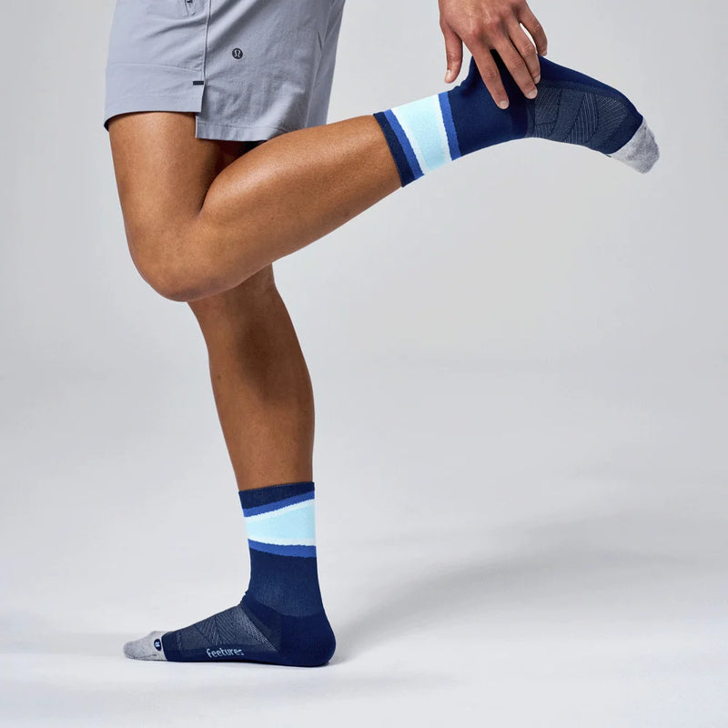 Feetures! ELITE Light Cushion Mini Crew - Blue Bounce