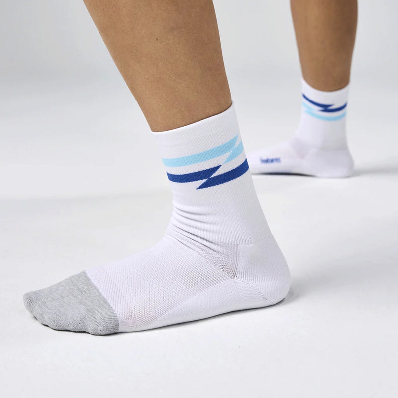 Feetures! ELITE Light Cushion Mini Crew - White Track