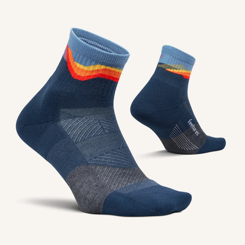 Feetures! TRAIL Max Cushion Quarter - Tectonic Navy