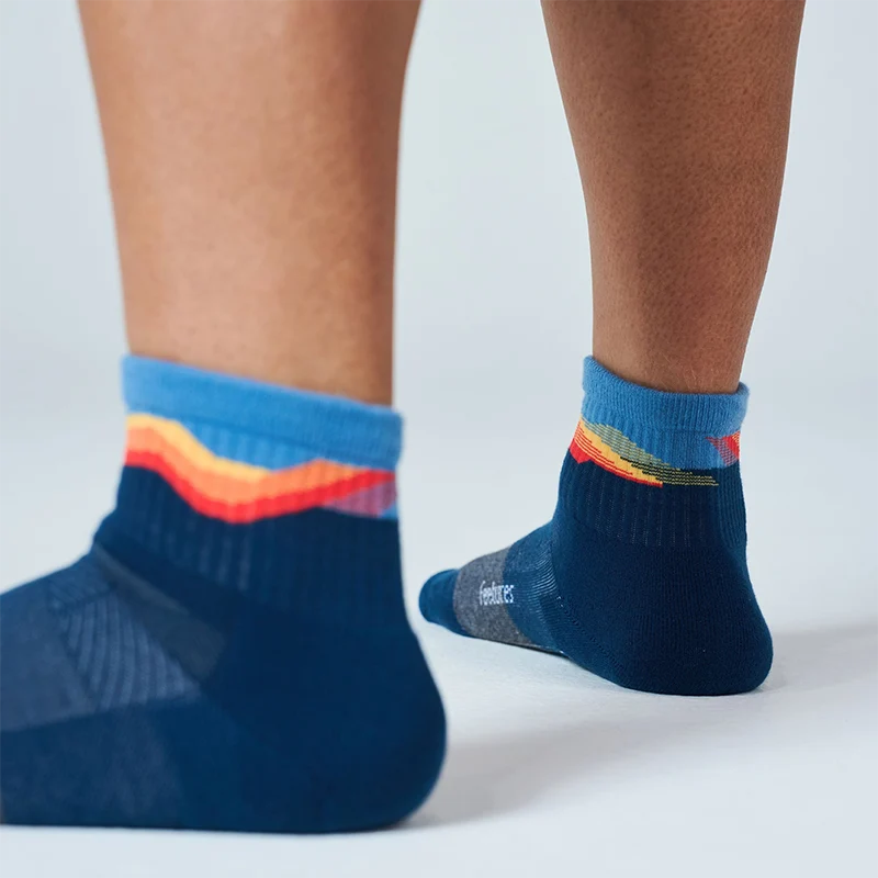 Feetures! TRAIL Max Cushion Quarter - Tectonic Navy