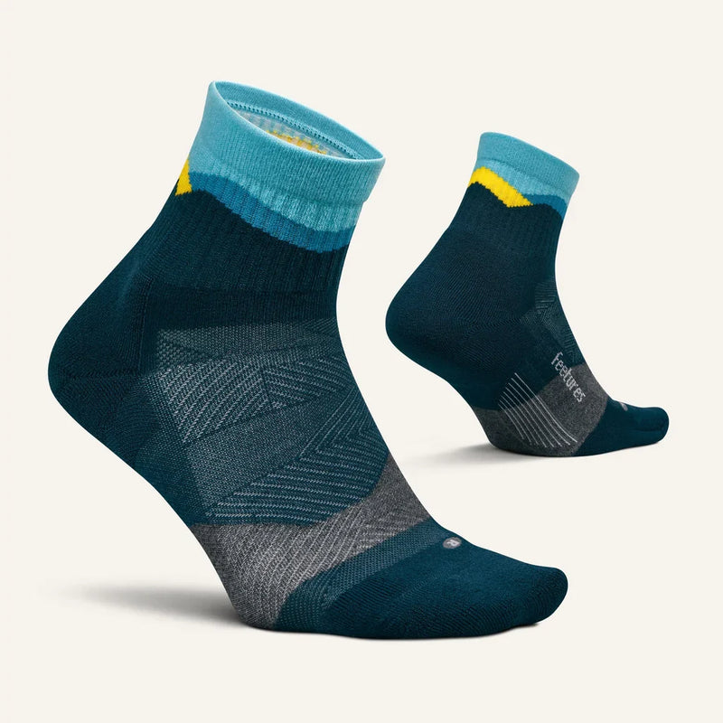 Feetures! TRAIL Max Cushion Quarter - Mountain High Blue