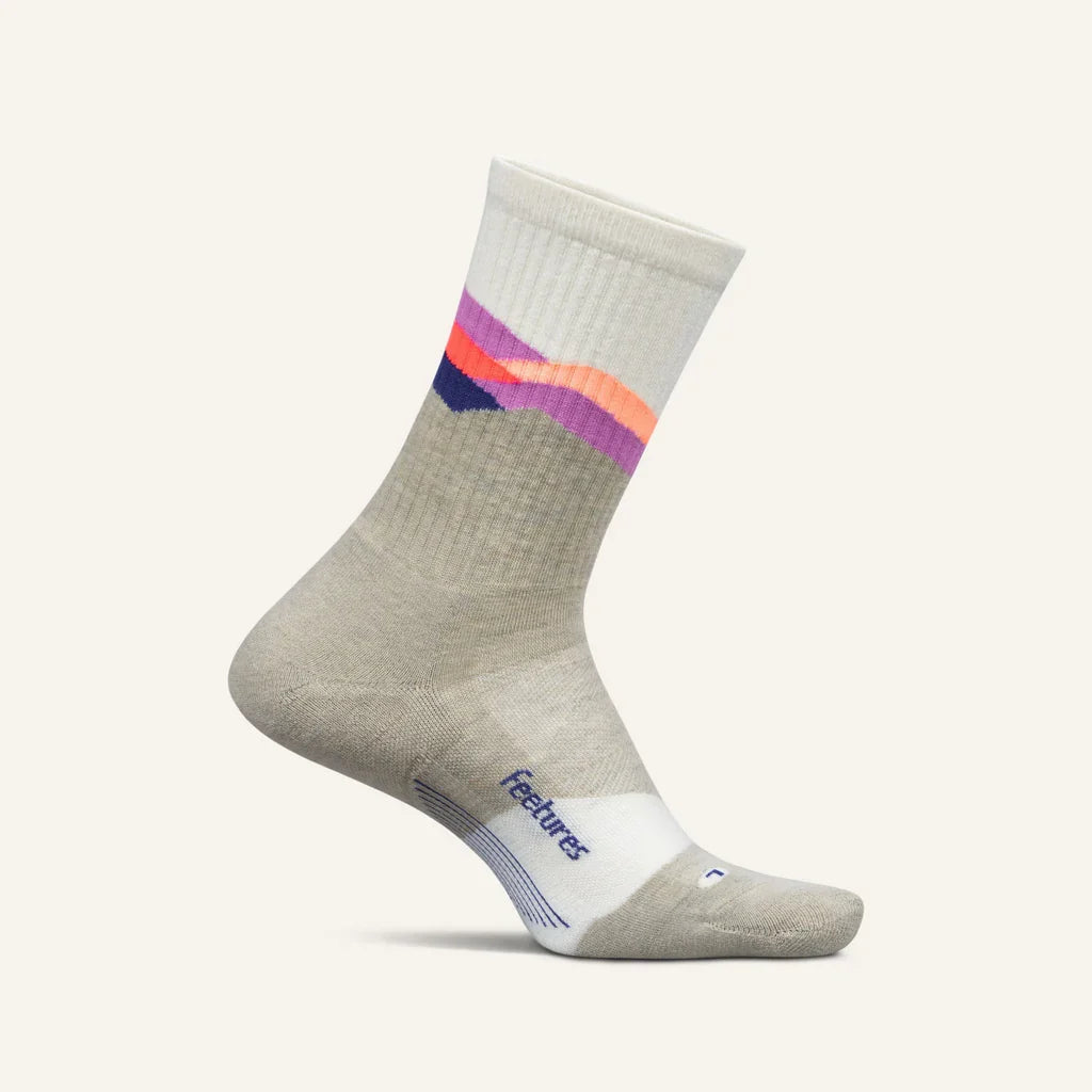 Feetures! TRAIL Max Cushion Mini Crew - Mountain High Cream