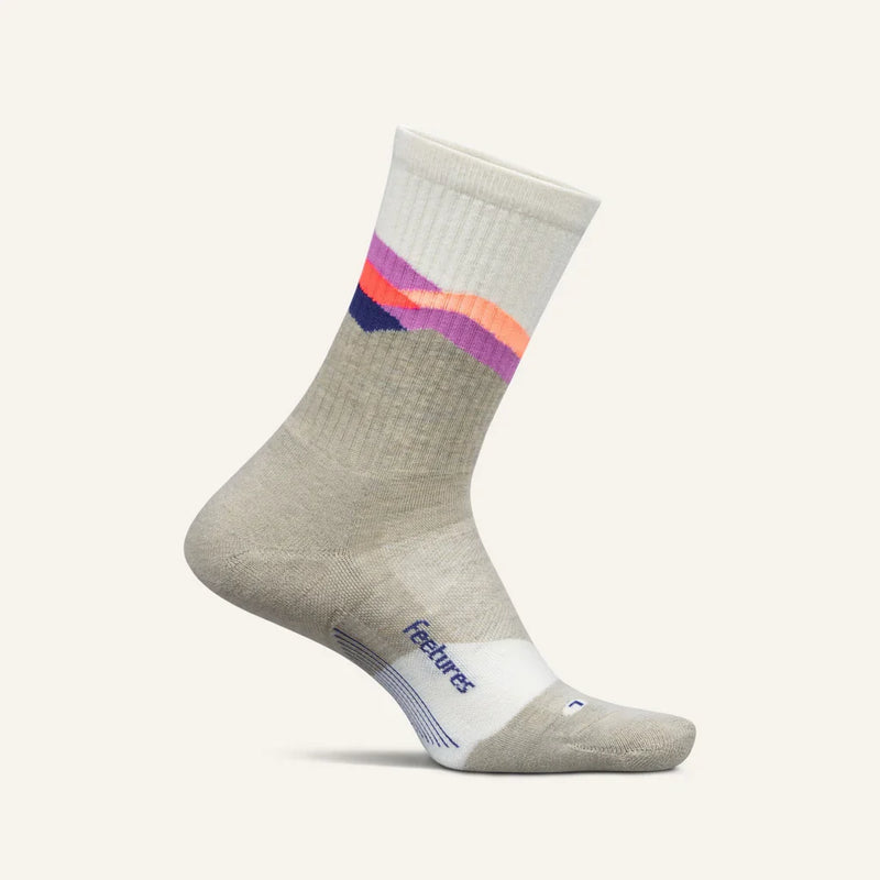 Feetures! TRAIL Max Cushion Mini Crew - Mountain High Cream