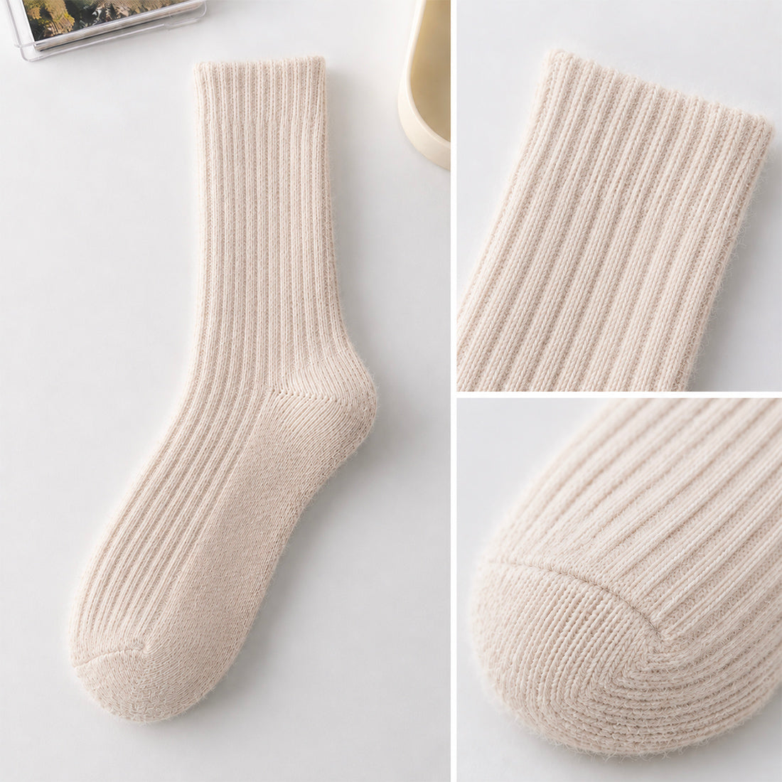 ‘The Hug’ Cashmere Comfort Socks - Warm Vanilla