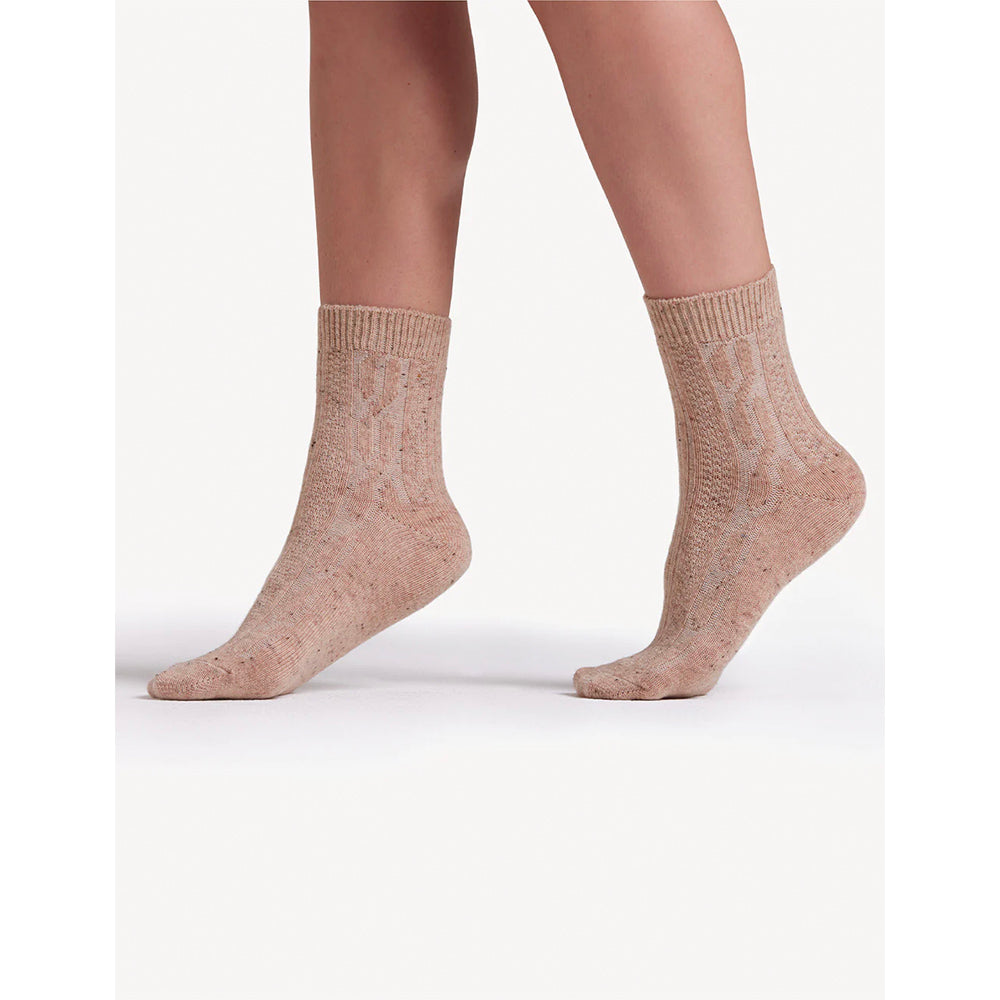 Ambra Women’s Fleck Wool Socks - 2 Pack (Black Mushroom/Pistachio)