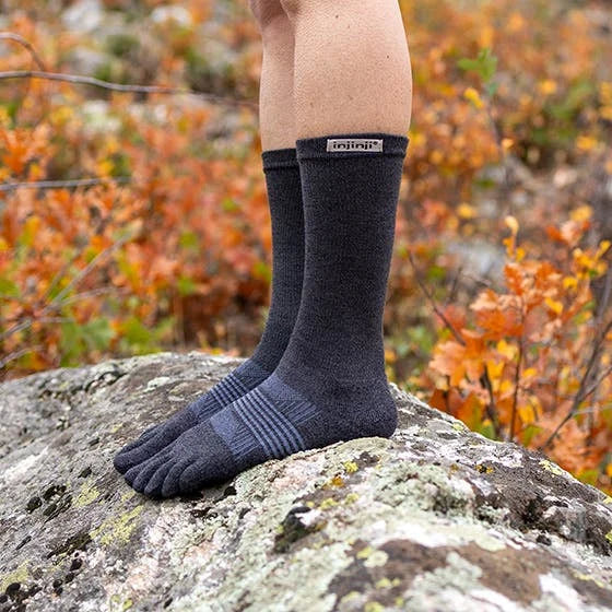 Injinji TRAIL Women’s Midweight Crew - Granite