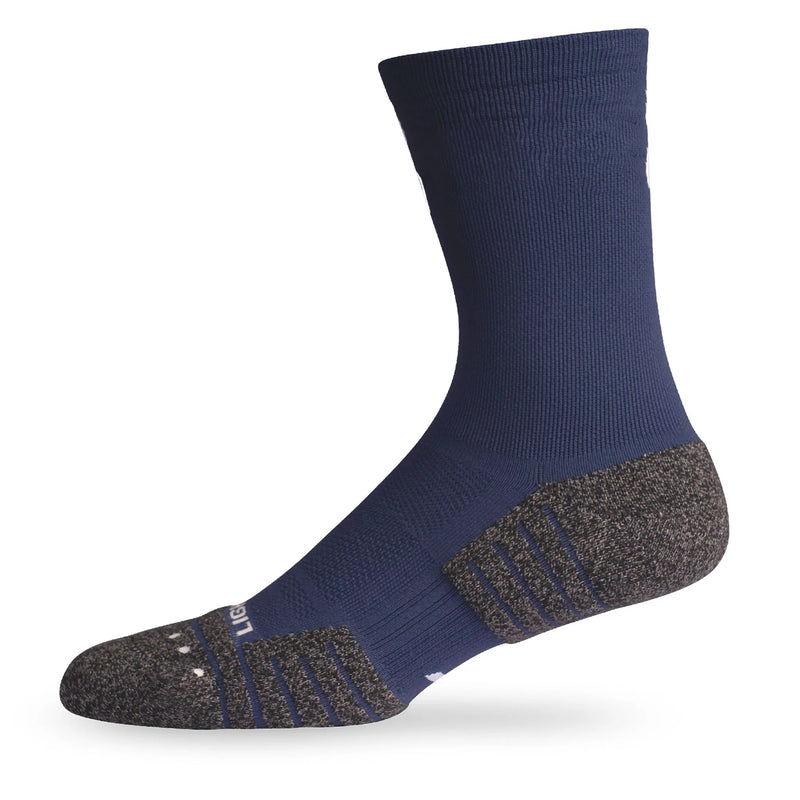 Lightfeet Performance Sports Socks - Half Crew (Navy)