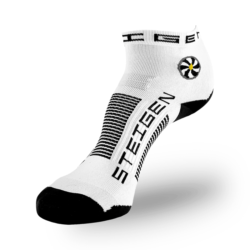 FACTORY SECONDS - Steigen Running 1/4 Crew Socks - White