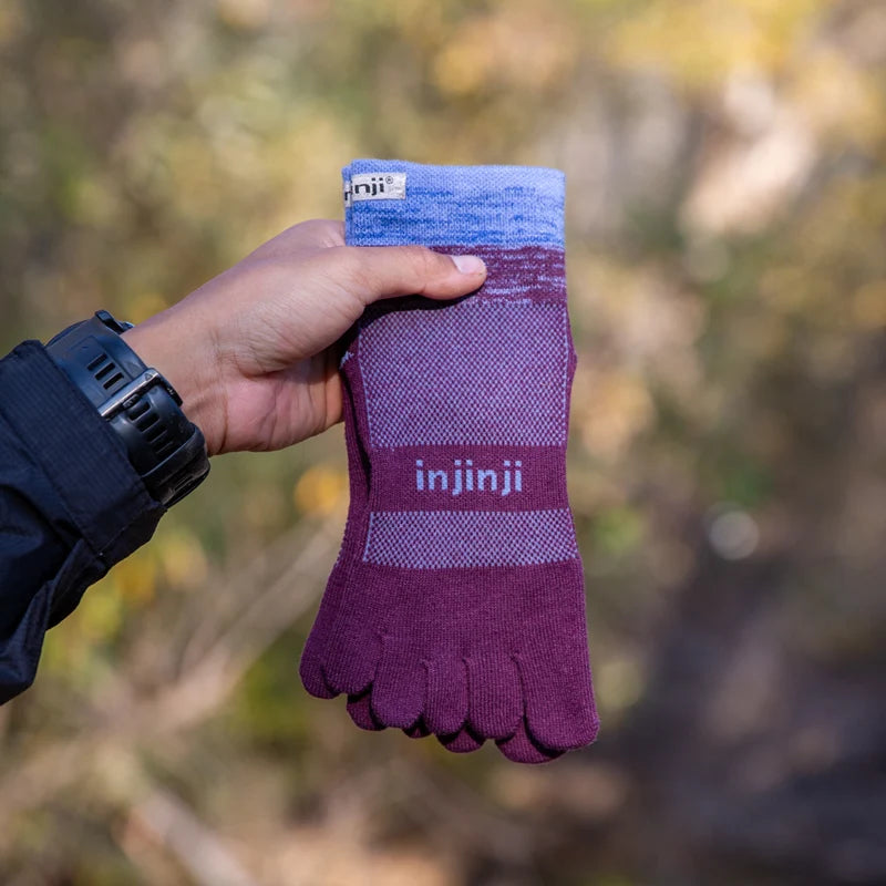 Injinji TRAIL Mini Crew - Plum