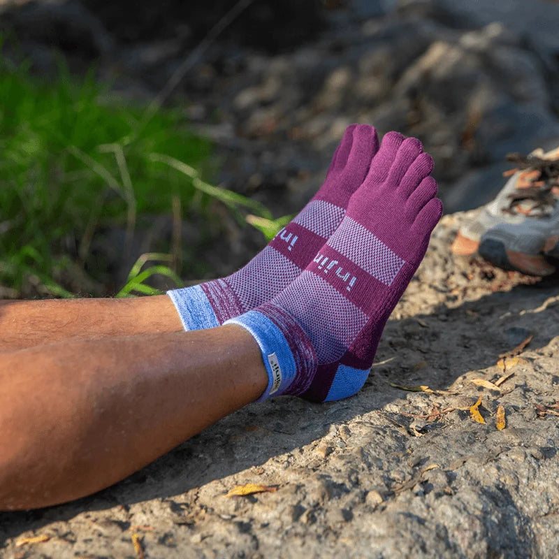 Injinji TRAIL Mini Crew - Plum