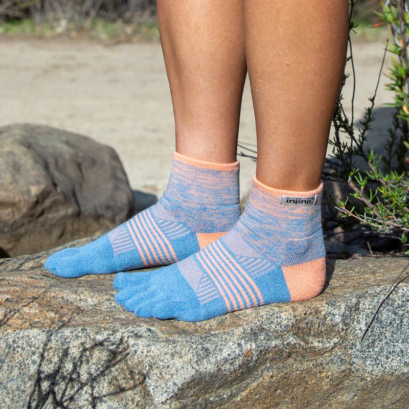 Injinji TRAIL Women's Mini Crew - Salamon