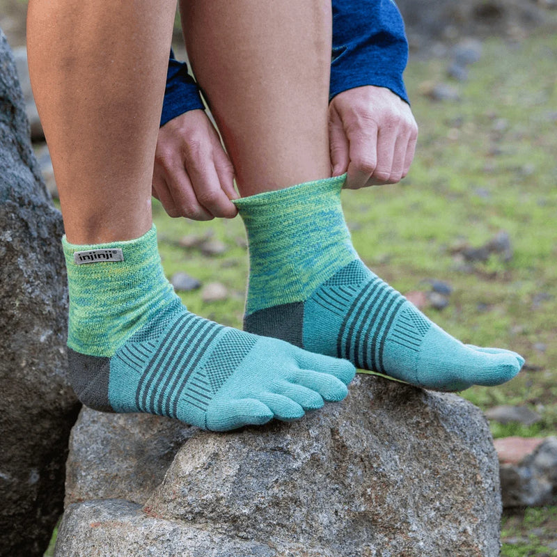 Injinji TRAIL Women's Mini Crew - Sprout