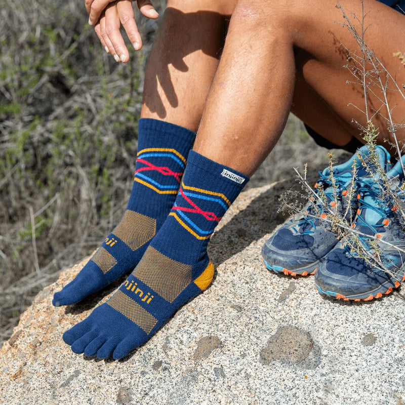 Injinji TRAIL Midweight Crew - Denim