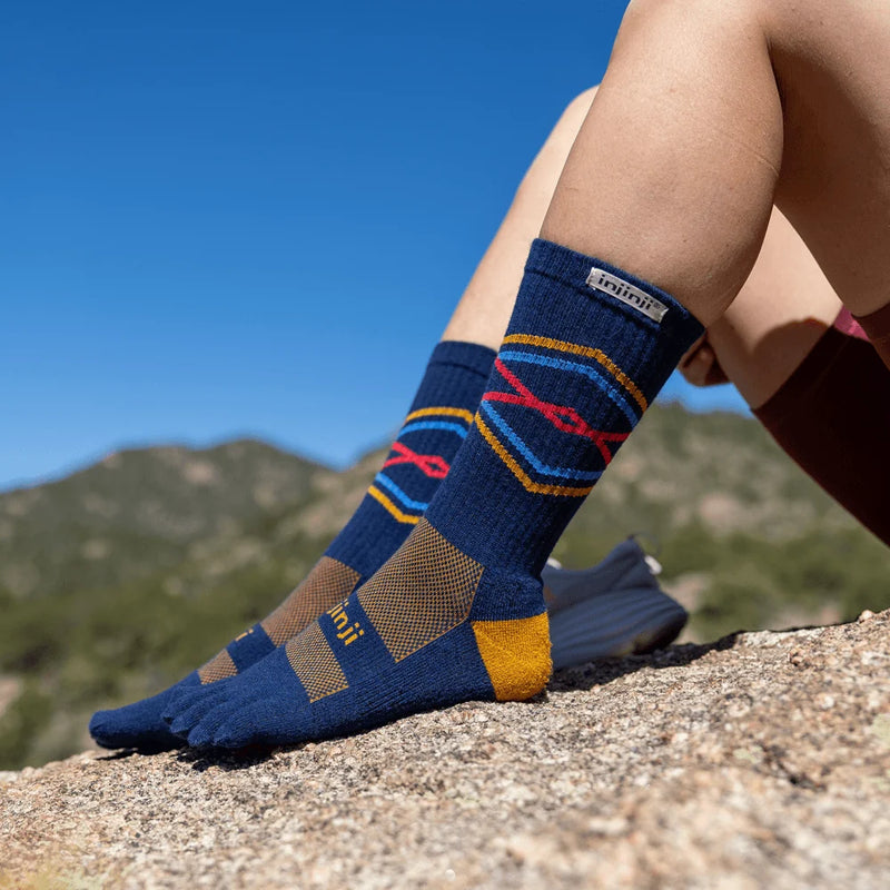 Injinji TRAIL Midweight Crew - Denim